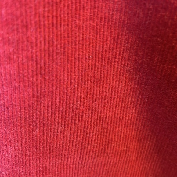J. Crew Red Corduroy flare leg trousers size 2 - Picture 6 of 12